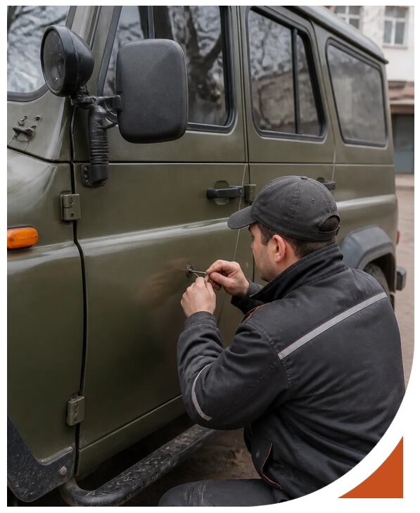 Профессиональное вскрытие автомобиля УАЗ без повреждений в Рубцовске